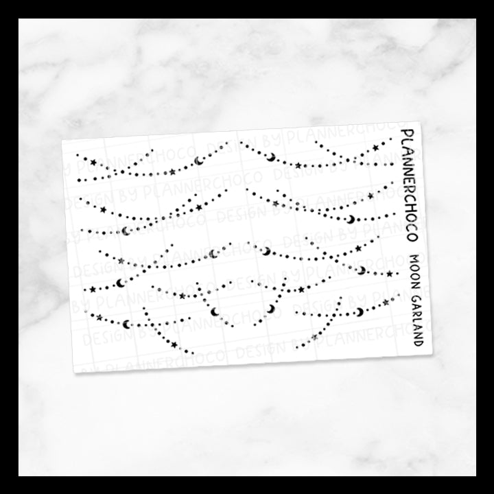 Moon / Layered Garland / Foiled