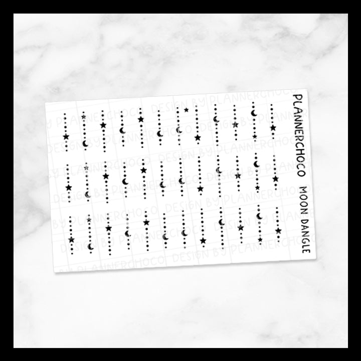 Moon / Mini Dangle / Foiled