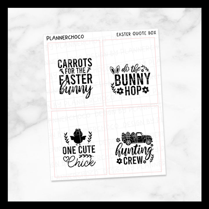 Easter / Quote Full Box 7.0 / Foiled
