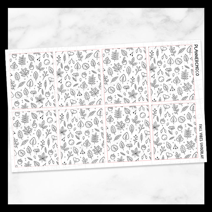 Fall Vibes / Doodle Underlay 3.0 / Foiled