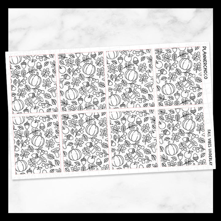 Fall Vibes / Doodle Underlay 4.0 / Foiled