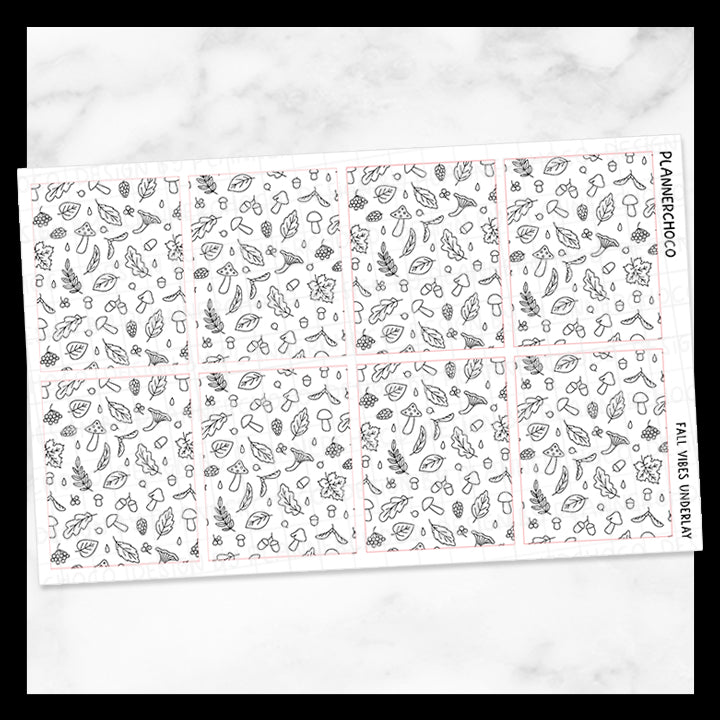 Fall Vibes / Doodle Underlay 5.0 / Foiled