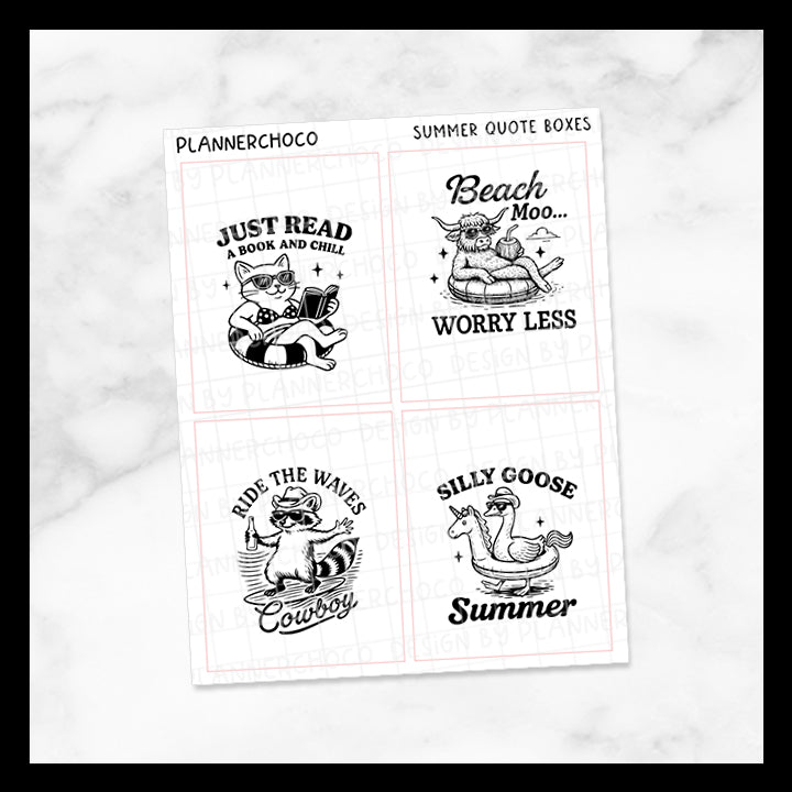 Summer Animals / Quote Full Box 1.0 / Foiled