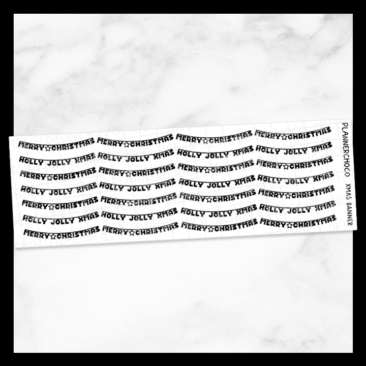 Christmas / Banner / Foiled
