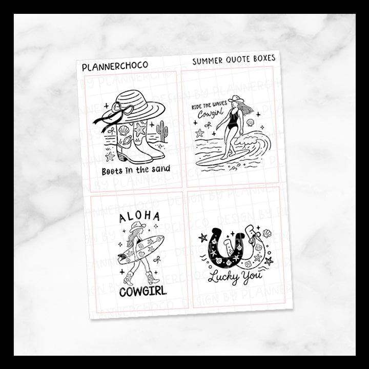Summer Cowgirls / Quote Full Box 2.0 / Foiled