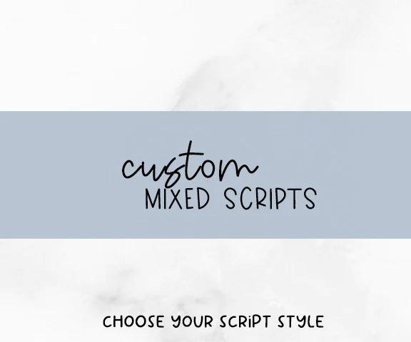 Custom Mixed - Duo Scripts / Foiled