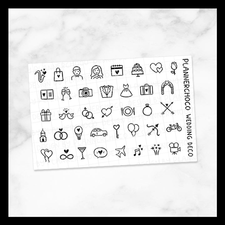 Wedding / Deco Set / Foiled