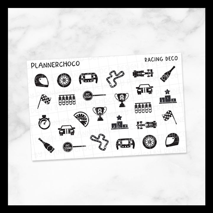 Racing / Deco Set / Foiled