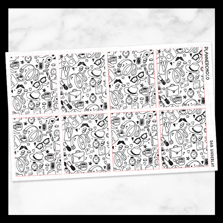 Dad / Doodle Underlay 2.0 / Foiled