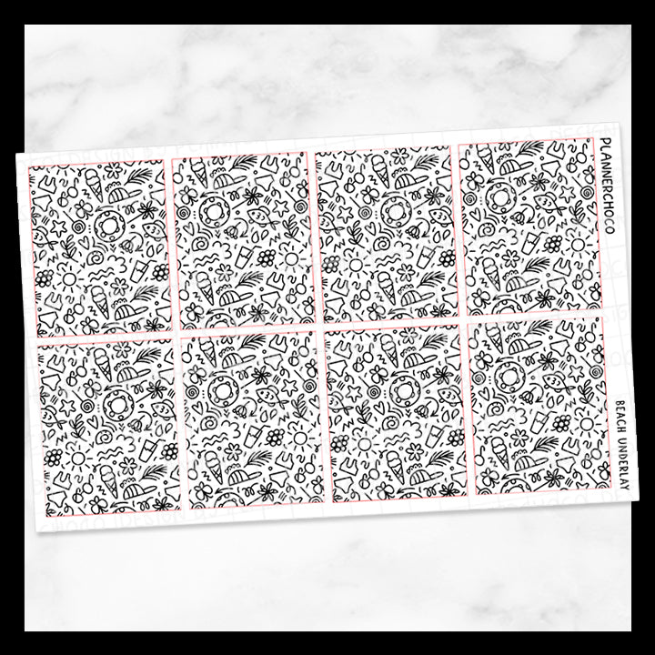 Beach / Doodle Underlay 3.0 / Foiled