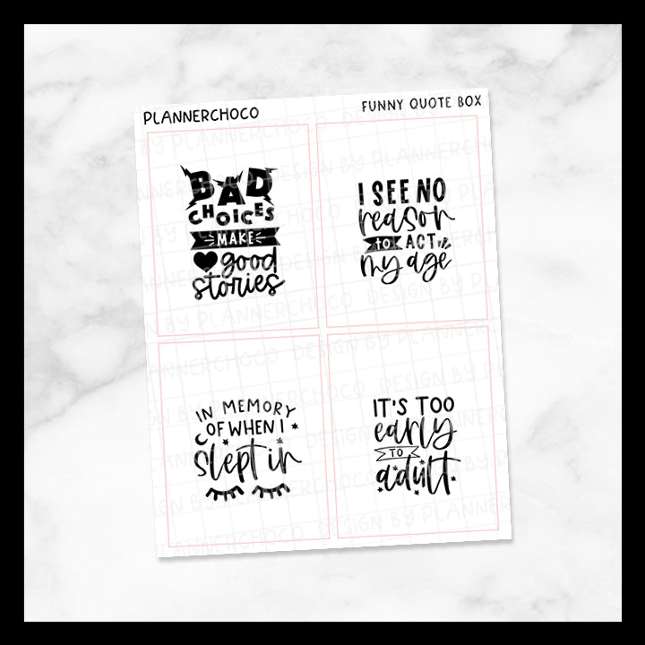 Funny / Quote Full Box 2.0 / Foiled