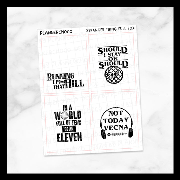 Stranger Thing / Quote Full Box 2.0 / Foiled