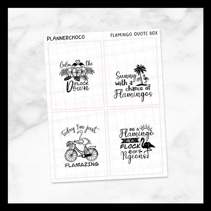 Flamingo / Quote Full Box 3.0 / Foiled