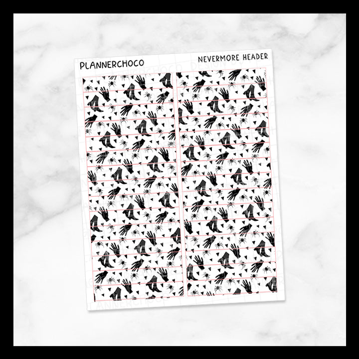 Nevermore / Pattern Header / Foiled