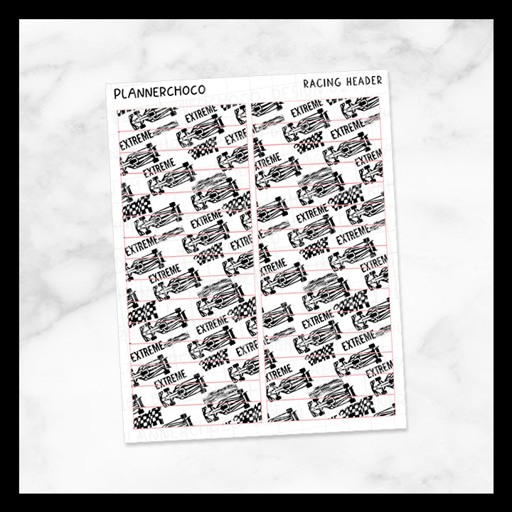 Racing / Pattern Header 2.0 / Foiled