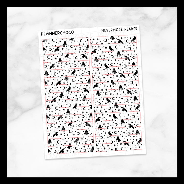 Nevermore / Confetti Header / Foiled