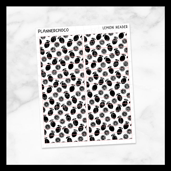 Lemon / Pattern Header 2.0 / Foiled