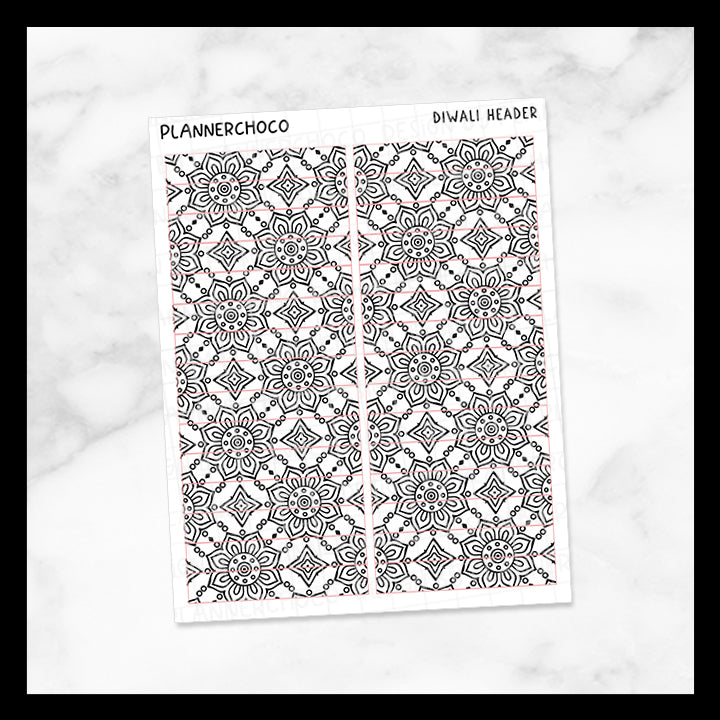 Diwali / Pattern Header / Foiled