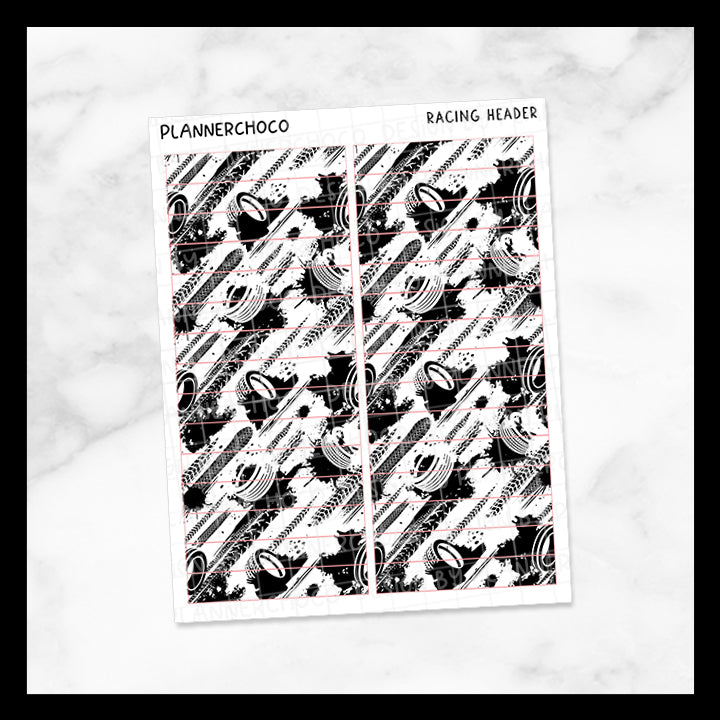 Racing / Pattern Header 3.0 / Foiled