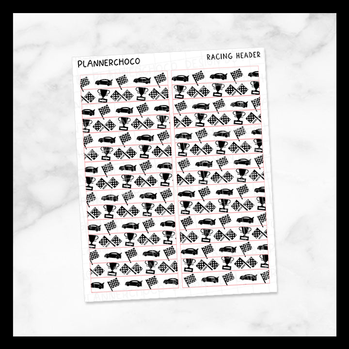 Racing / Pattern Header 4.0 / Foiled