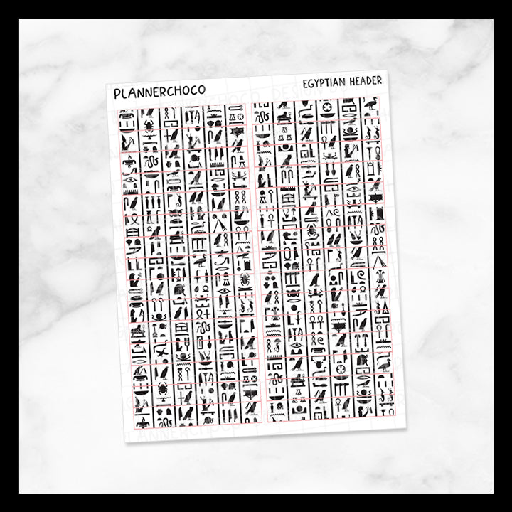 Egyptian / Header 3.0 / Foiled