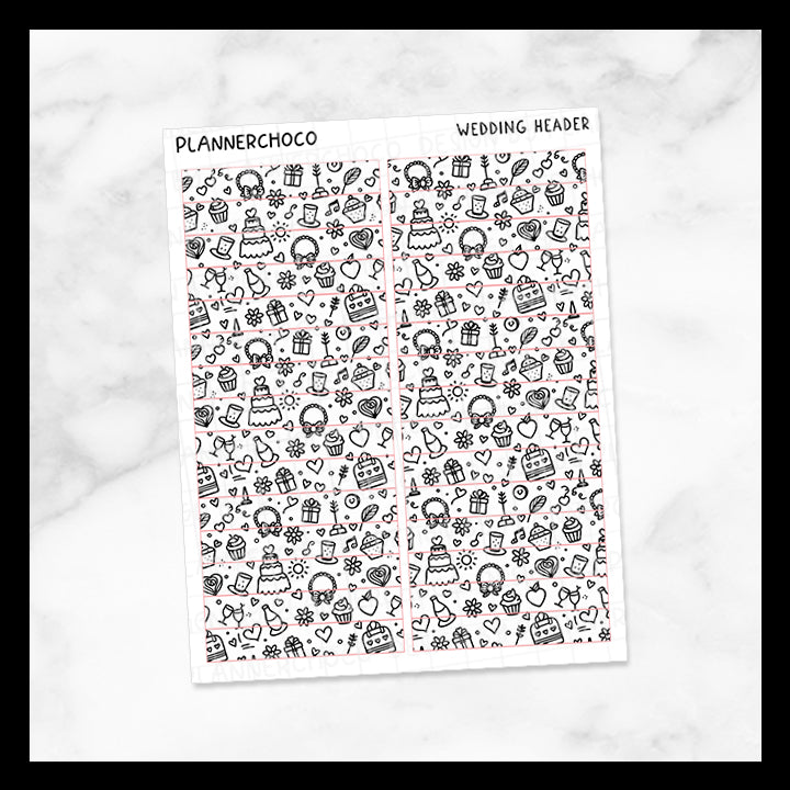 Wedding / Pattern Header 2.0 / Foiled