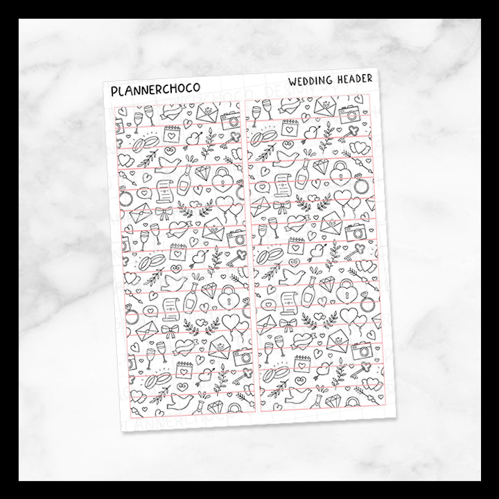 Wedding / Pattern Header 1.0 / Foiled