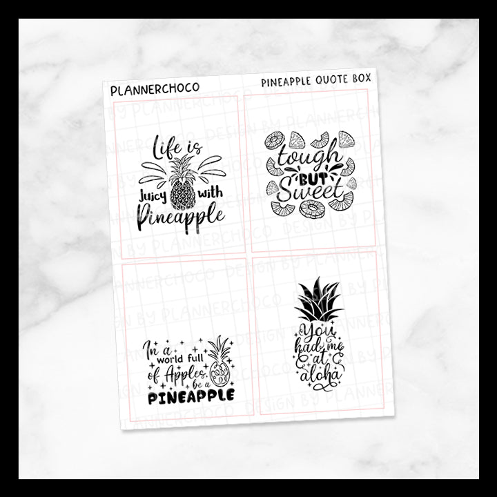 Pineapple / Quote Full Box 3.0 / Foiled