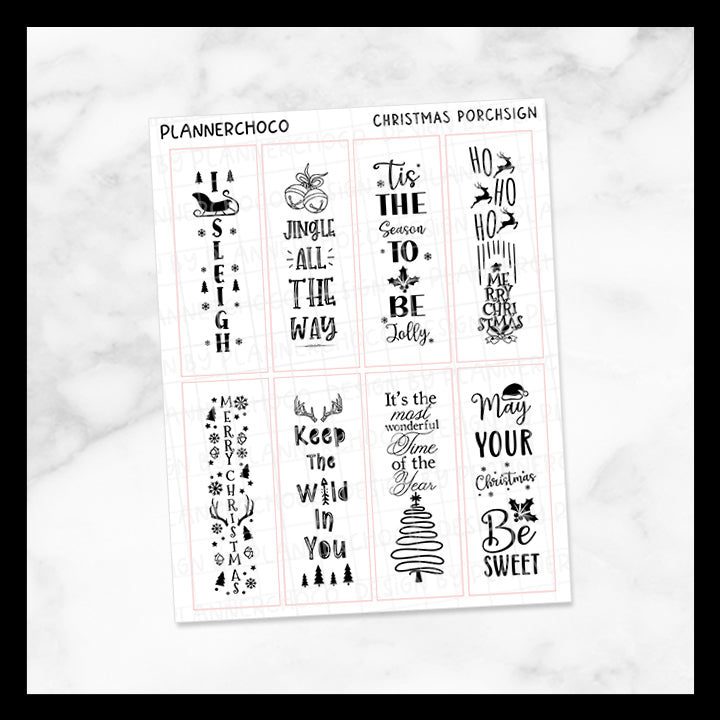 Christmas / Quote Porch Sign 2.0 / Foiled