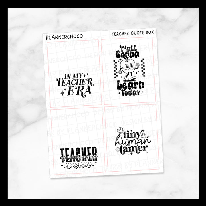 Teacher / Quote Full Box 10.0 / Foiled