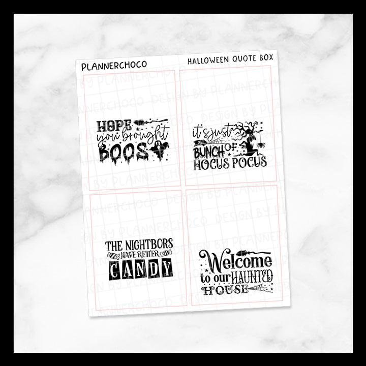 Halloween / Quote Full Box 15.0 / Foiled