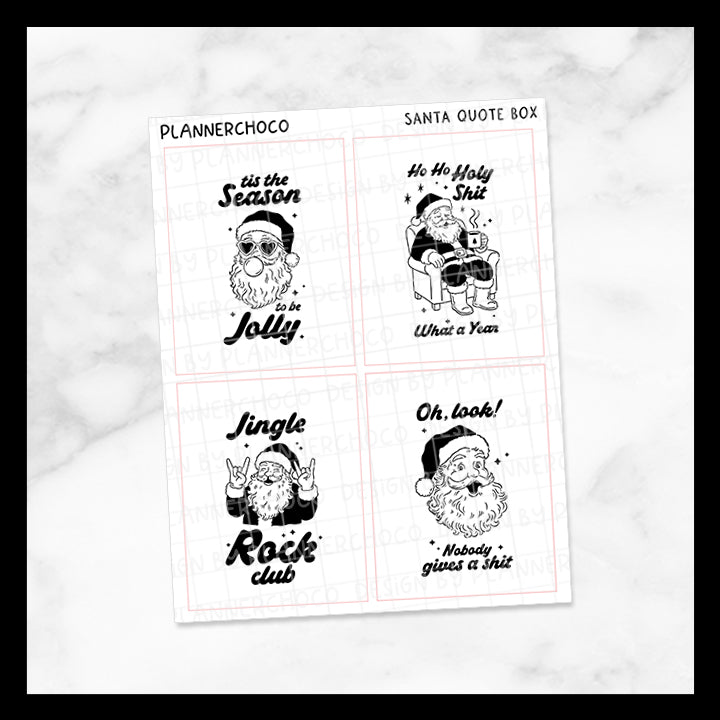 Santa / Quote Full Box / Foiled