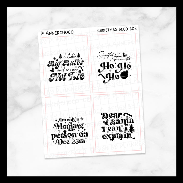 Christmas / Quote Full Box 23.0 / Foiled