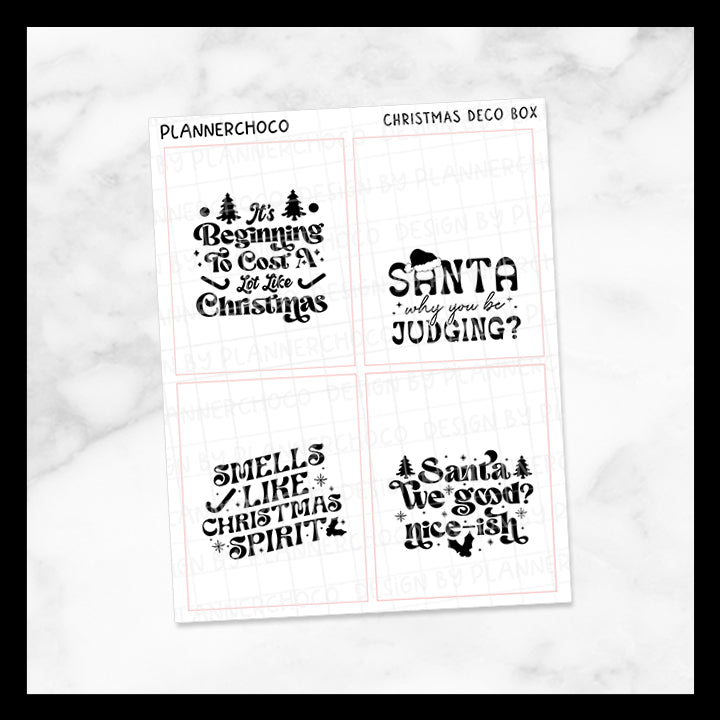 Christmas / Quote Full Box 24.0 / Foiled