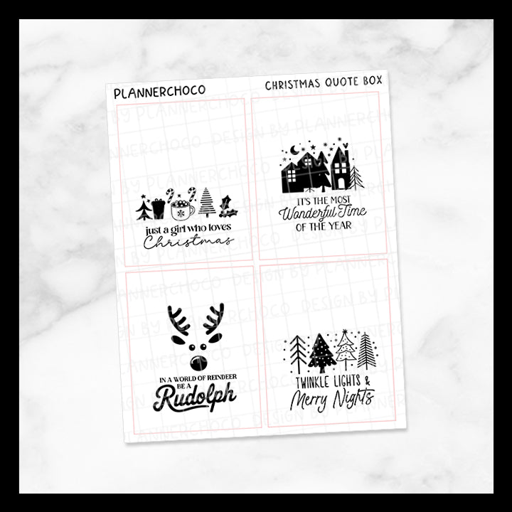 Christmas / Quote Full Box 25.0 / Foiled