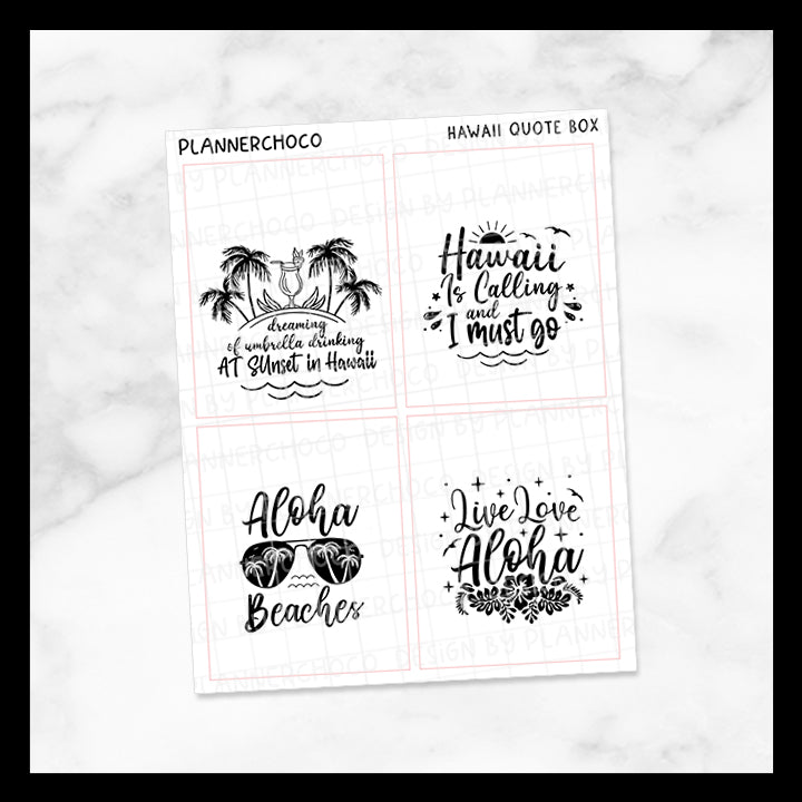 Hawaii / Quote Full Box 2.0 / Foiled