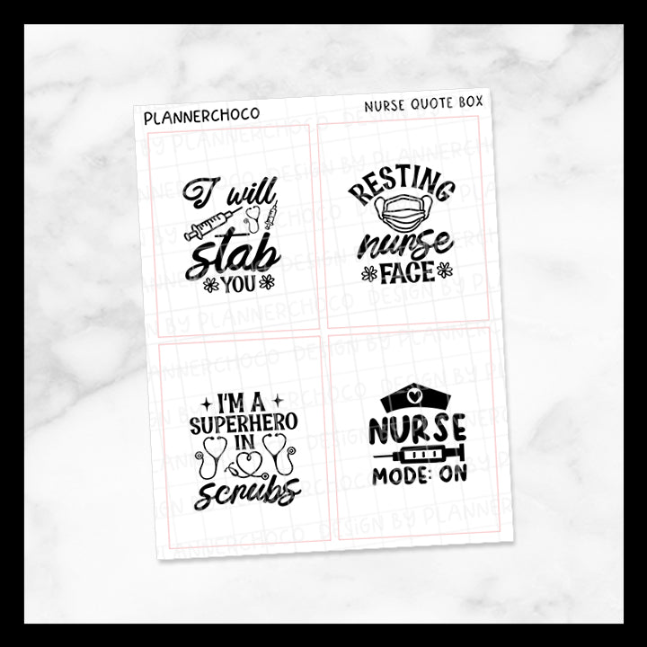Nurse / Quote Full Box 2.0 / Foiled