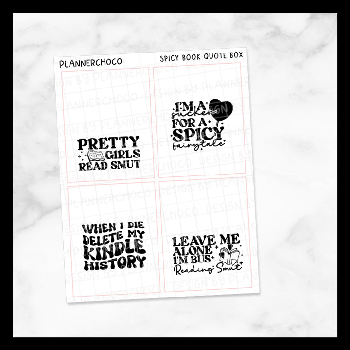 Spicy Book / Quote Full Box 2.0 / Foiled