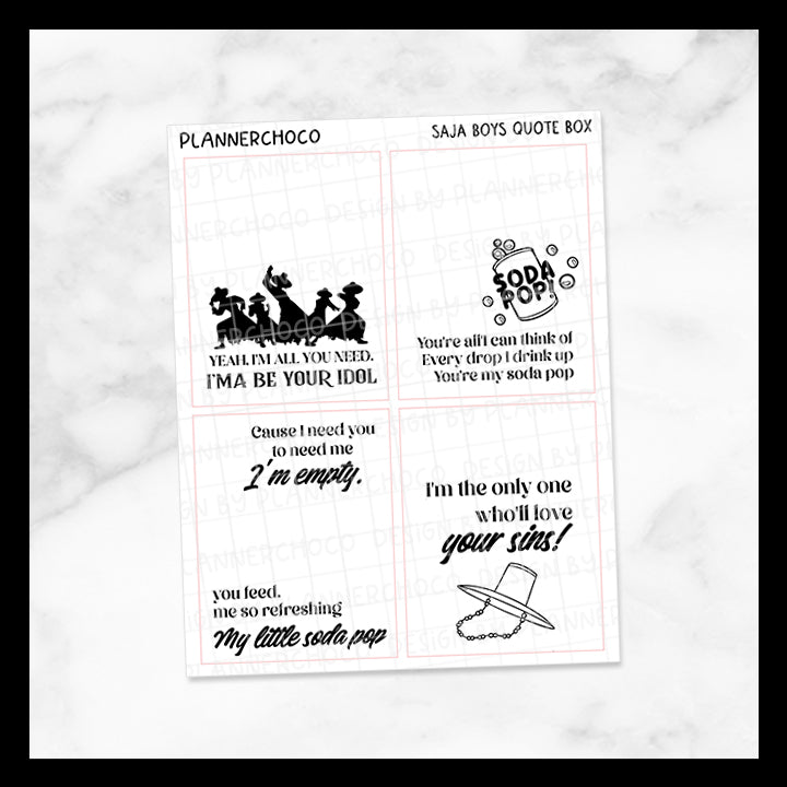 Saja Boys / Quote Full Box / Foiled