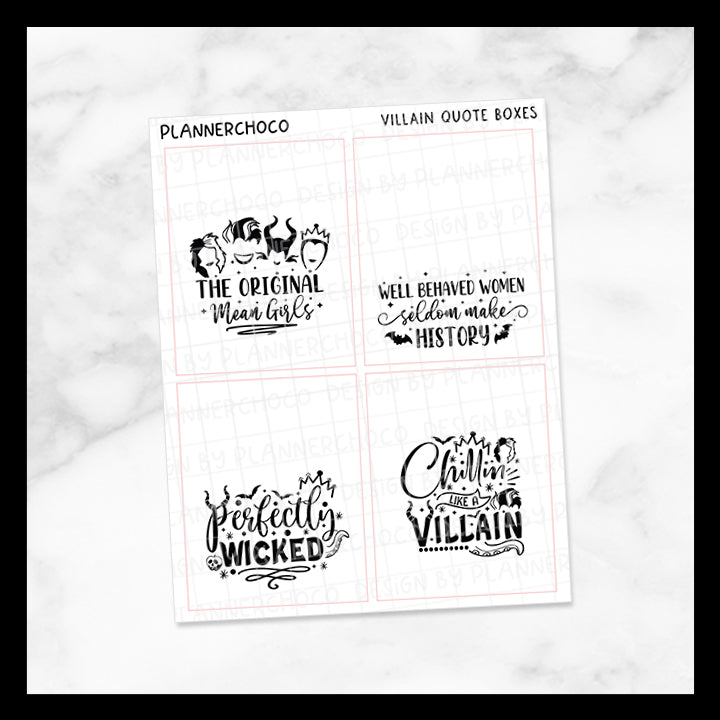 Villain / Quote Full Box 3.0 / Foiled