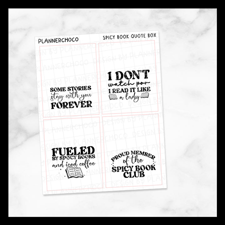 Spicy Book / Quote Full Box 4.0 / Foiled