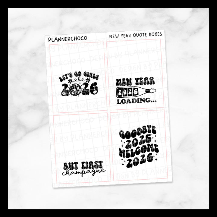2026 New Year / Quote Full Box 8.0 / Foiled