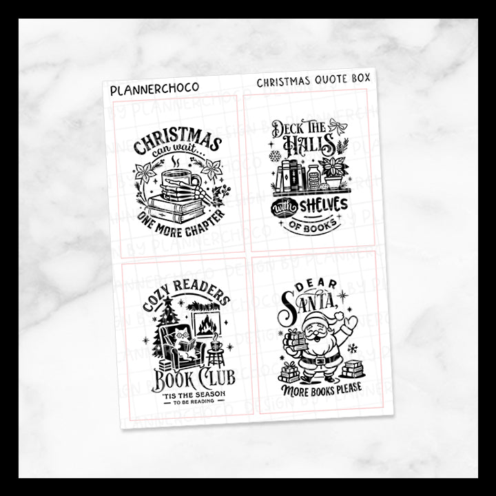 Christmas Reading / Quote Full Box 2.0 / Foiled