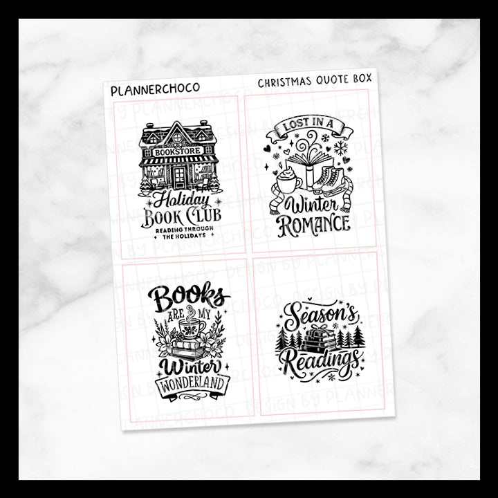 Christmas Reading / Quote Full Box 3.0 / Foiled