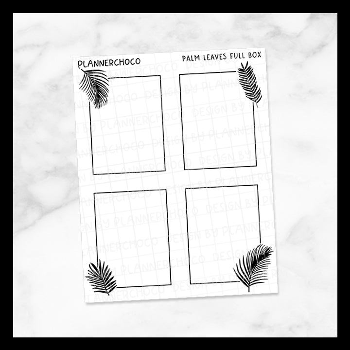 Tropical Leaves / Line Full Box / Foiled