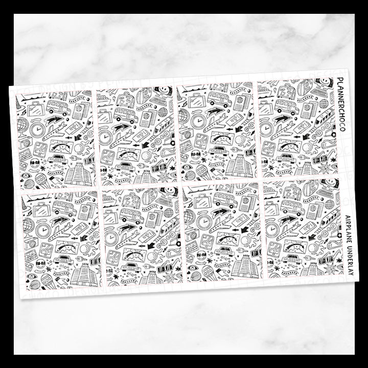 Travel / Doodle Underlay 1.0 / Foiled