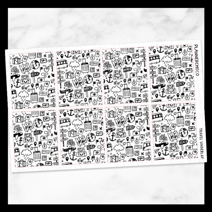 Travel / Doodle Underlay 3.0 / Foiled