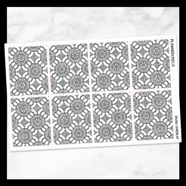 Diwali Mandala / Underlay Box / Foiled
