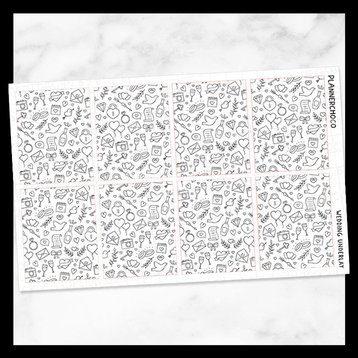 Wedding / Pattern Underlay 1.0 / Foiled