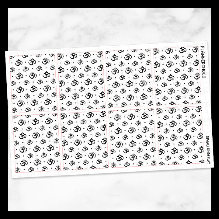 Diwali Symbol / Underlay Box / Foiled